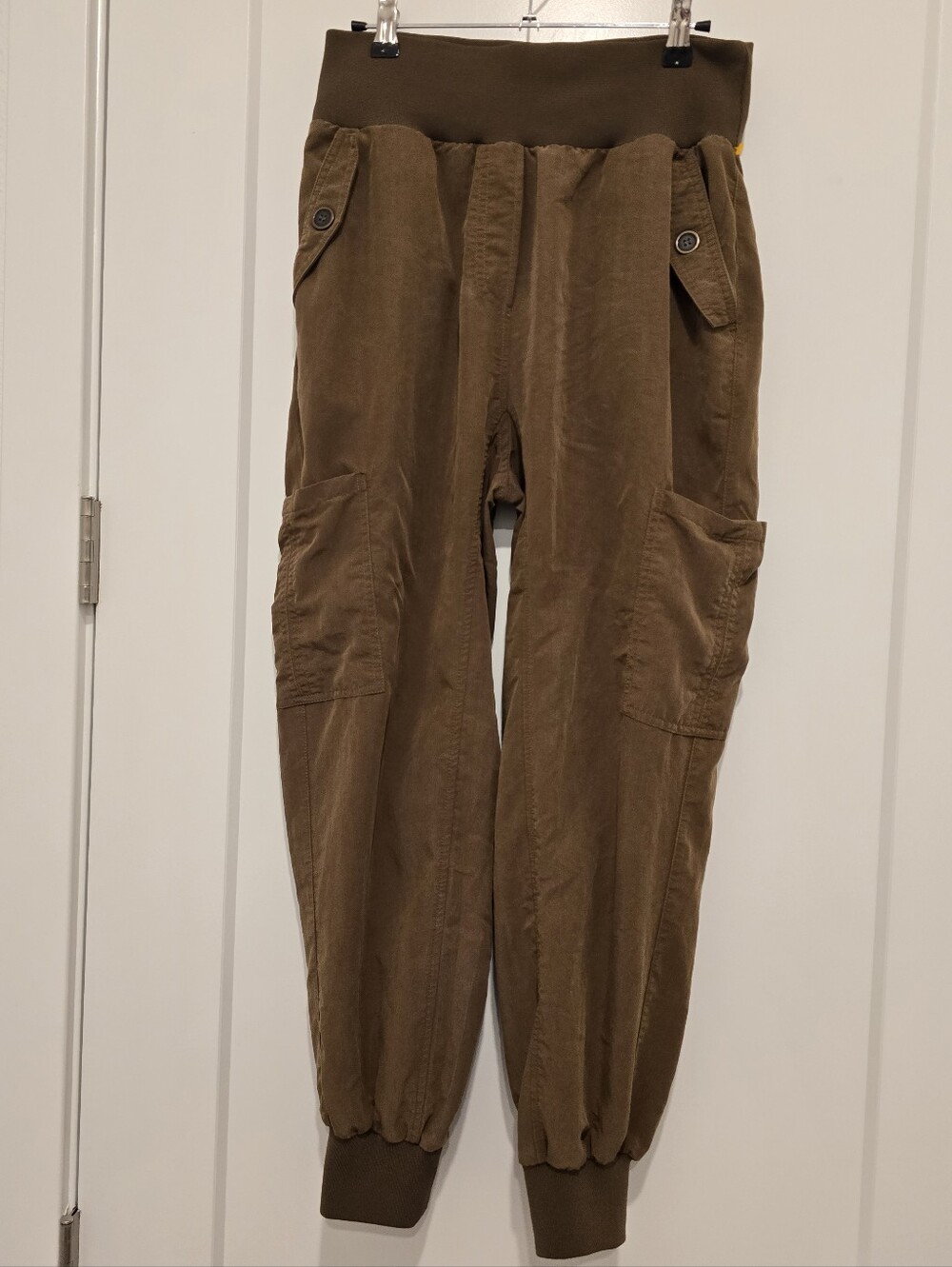 Anthropologie Maeve Cicerone Joggers in Dark Olive